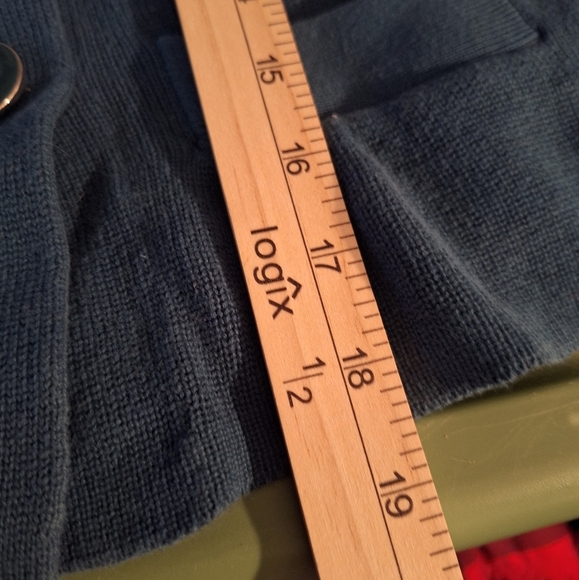 Merona Teal Double-Breasted Pea Coat - Picture 7 of 7